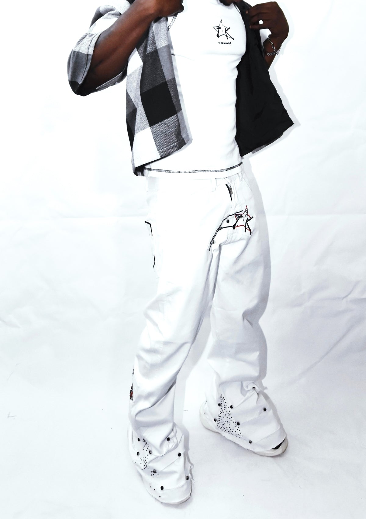 diamond in the rough jeans - white