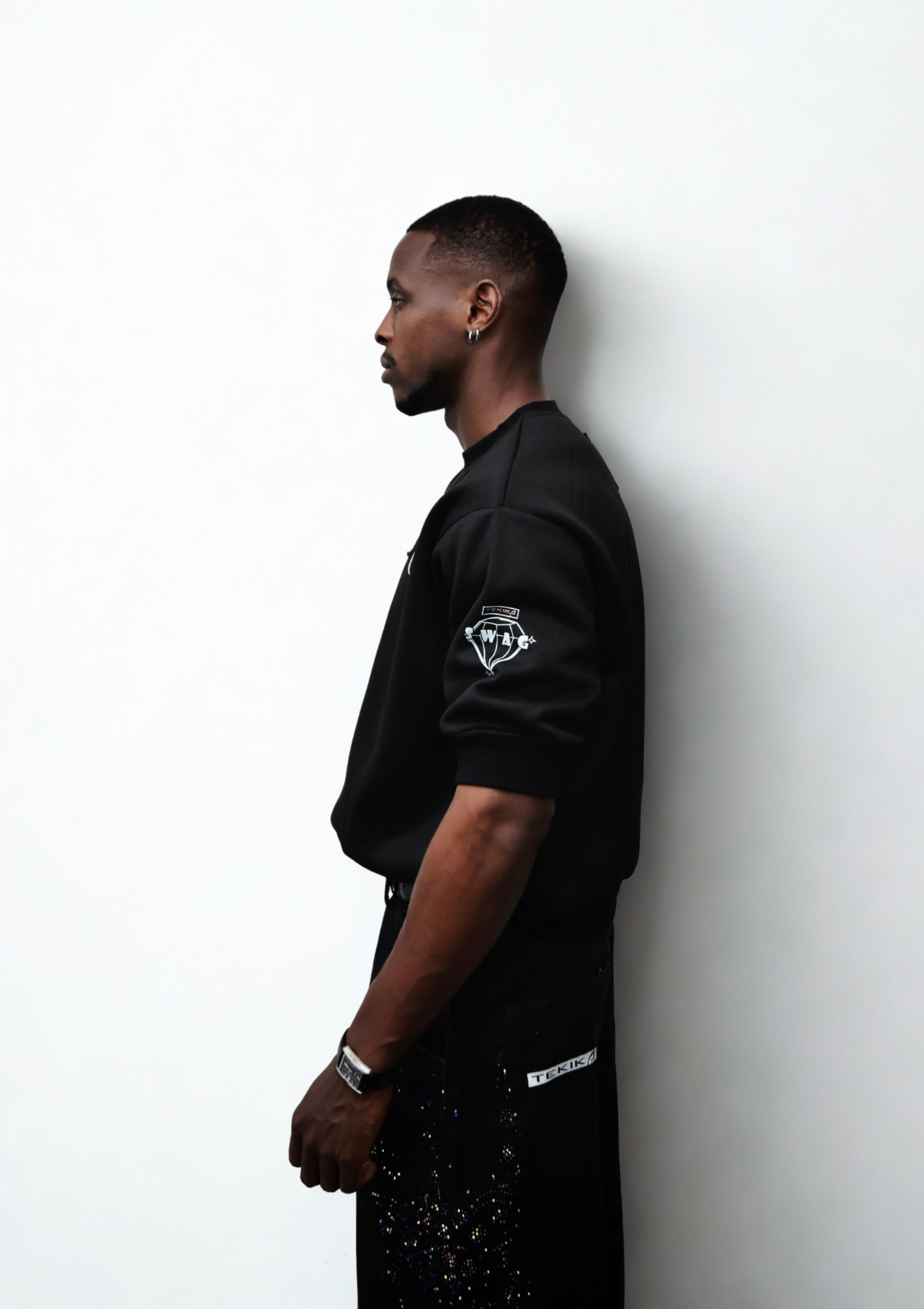 stoned swag short sleeve sweats
